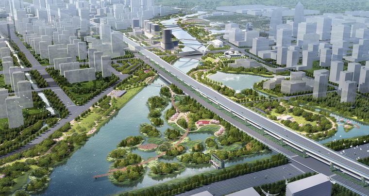 天桥水泥轻质隔墙板安装案例之宁波奉化生态滨江公园